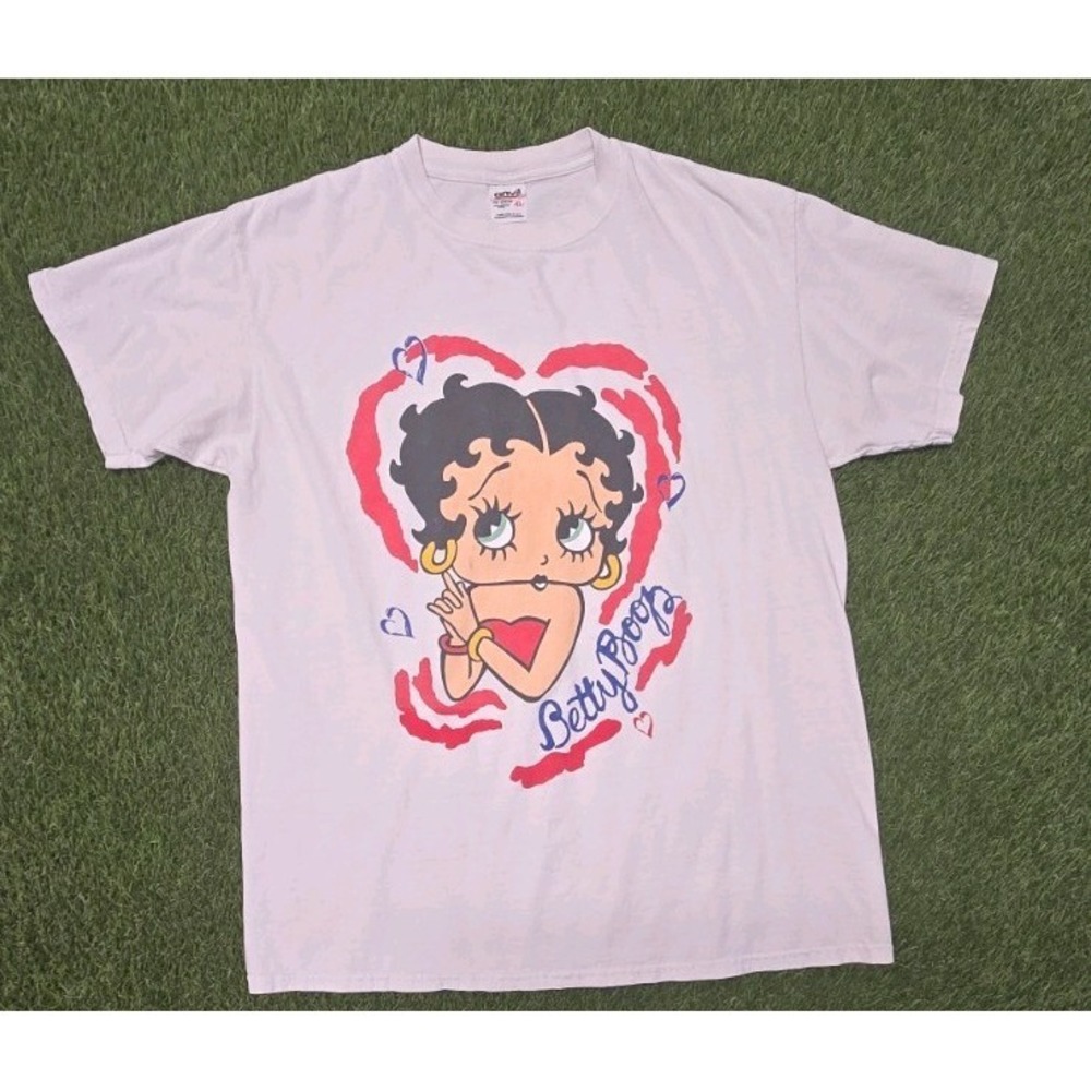 Vintage Betty Boop Heart Graphic T-Shirt (Late 90s/Early 2000s) Size XL